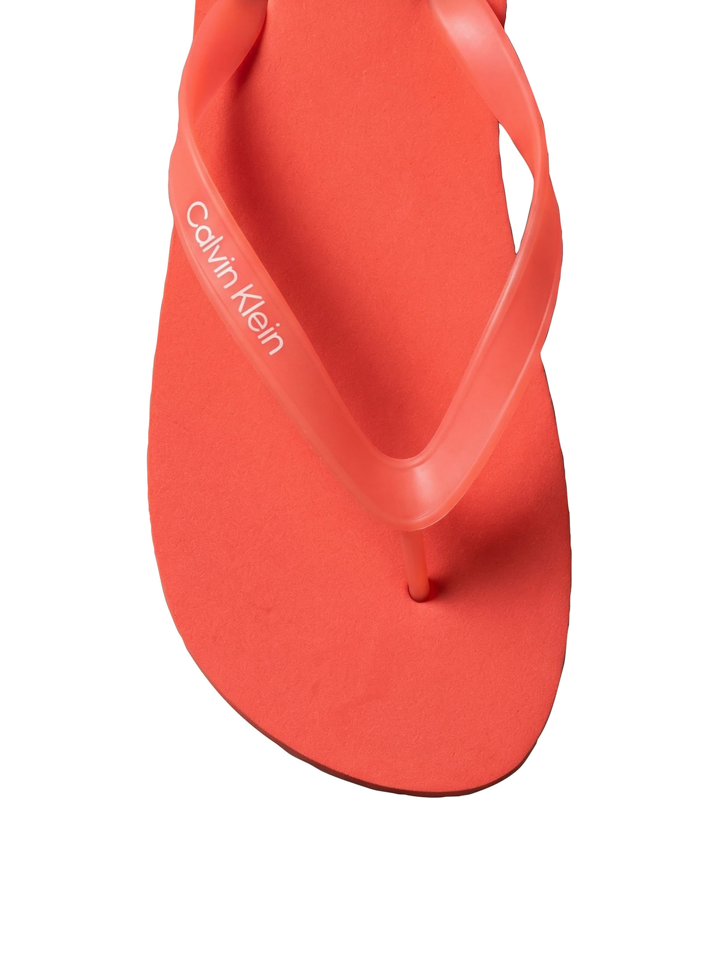 Calvin Klein T-bar sandals in Orange