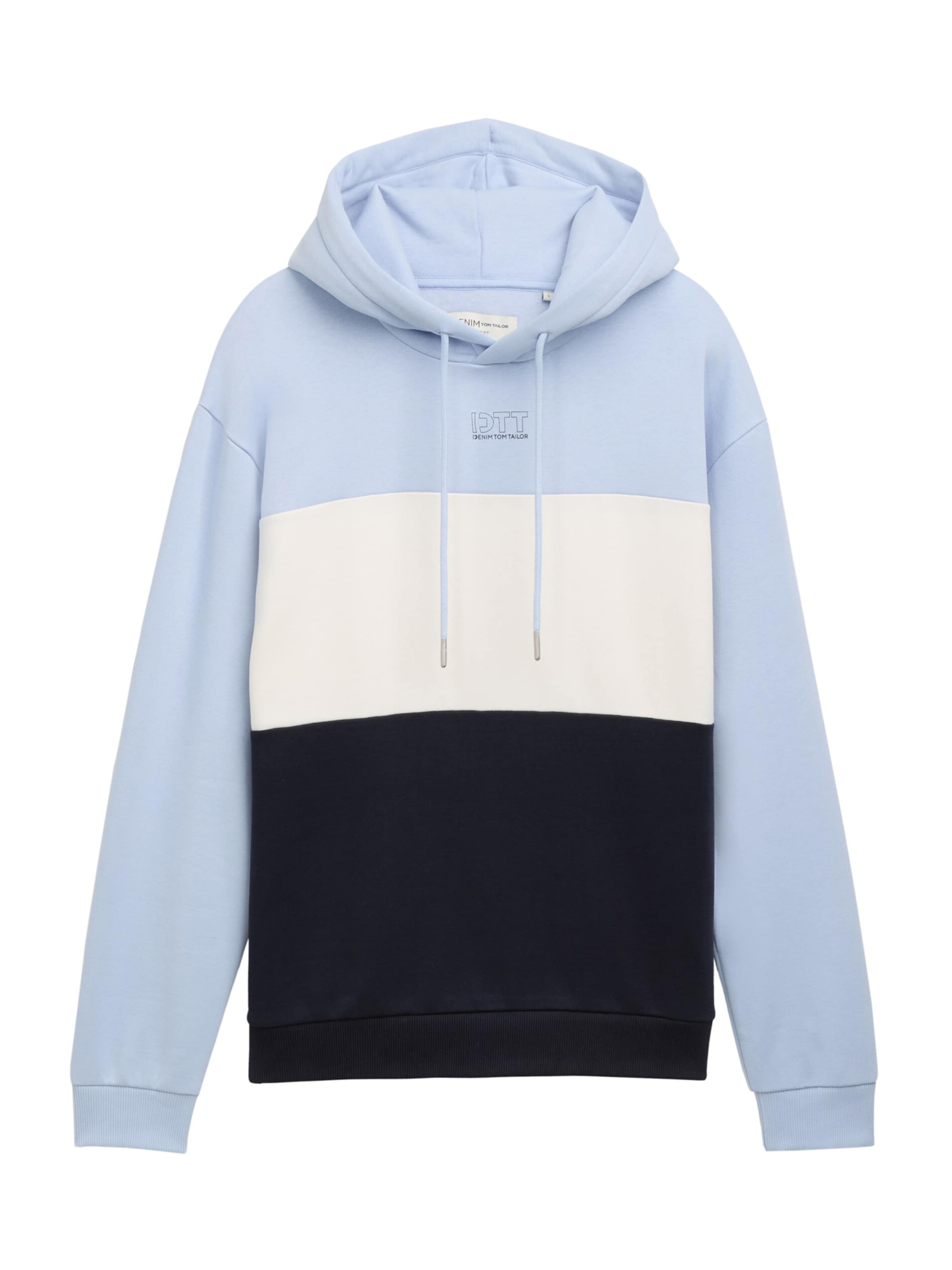 TOM TAILOR DENIM Sweatshirt in Blue: front
