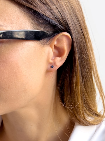 Boucles d'oreilles 'MARIGNAN' Ateliers Saint Germain en blanc