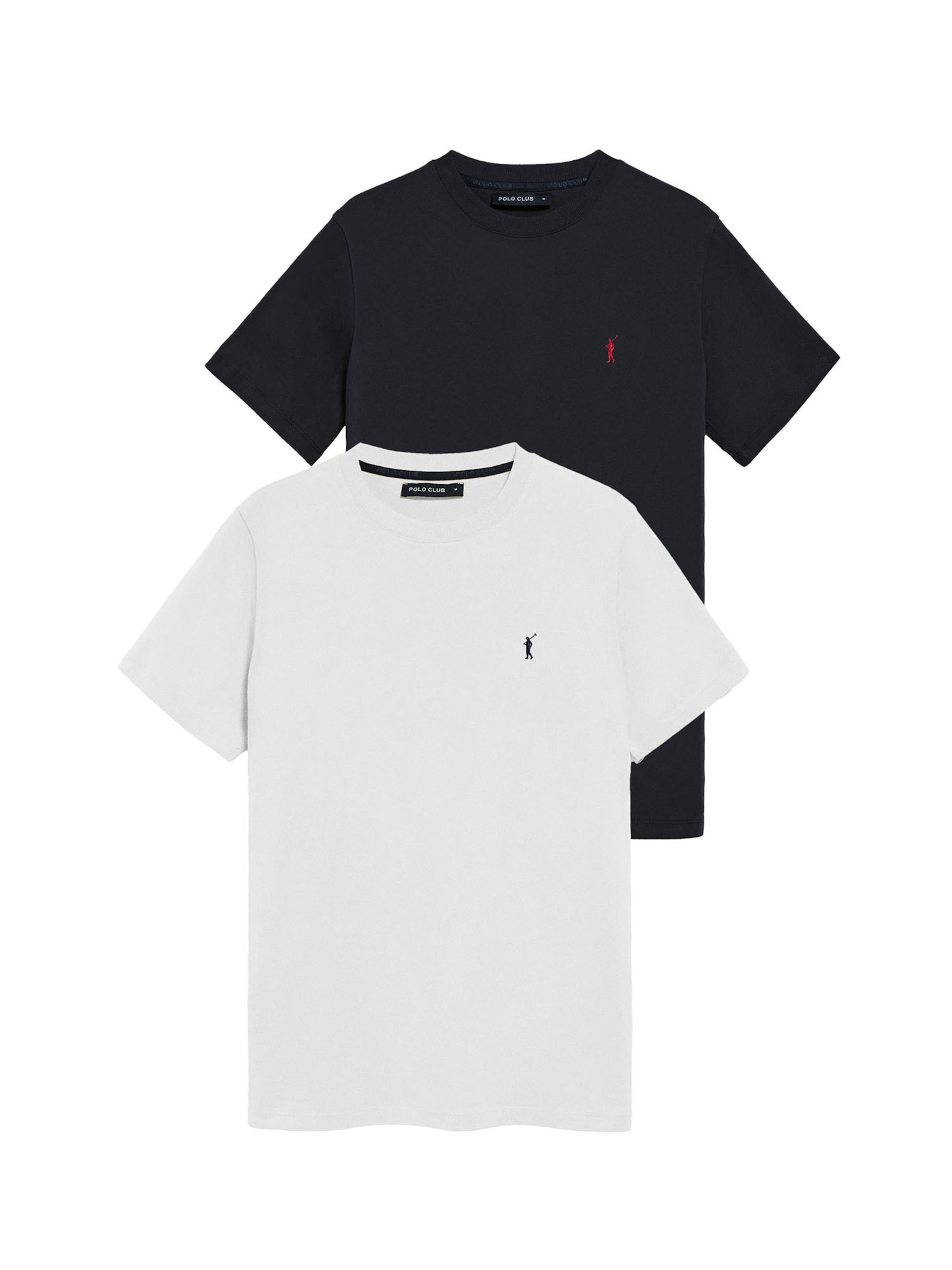 Polo Club Shirt in Black: front