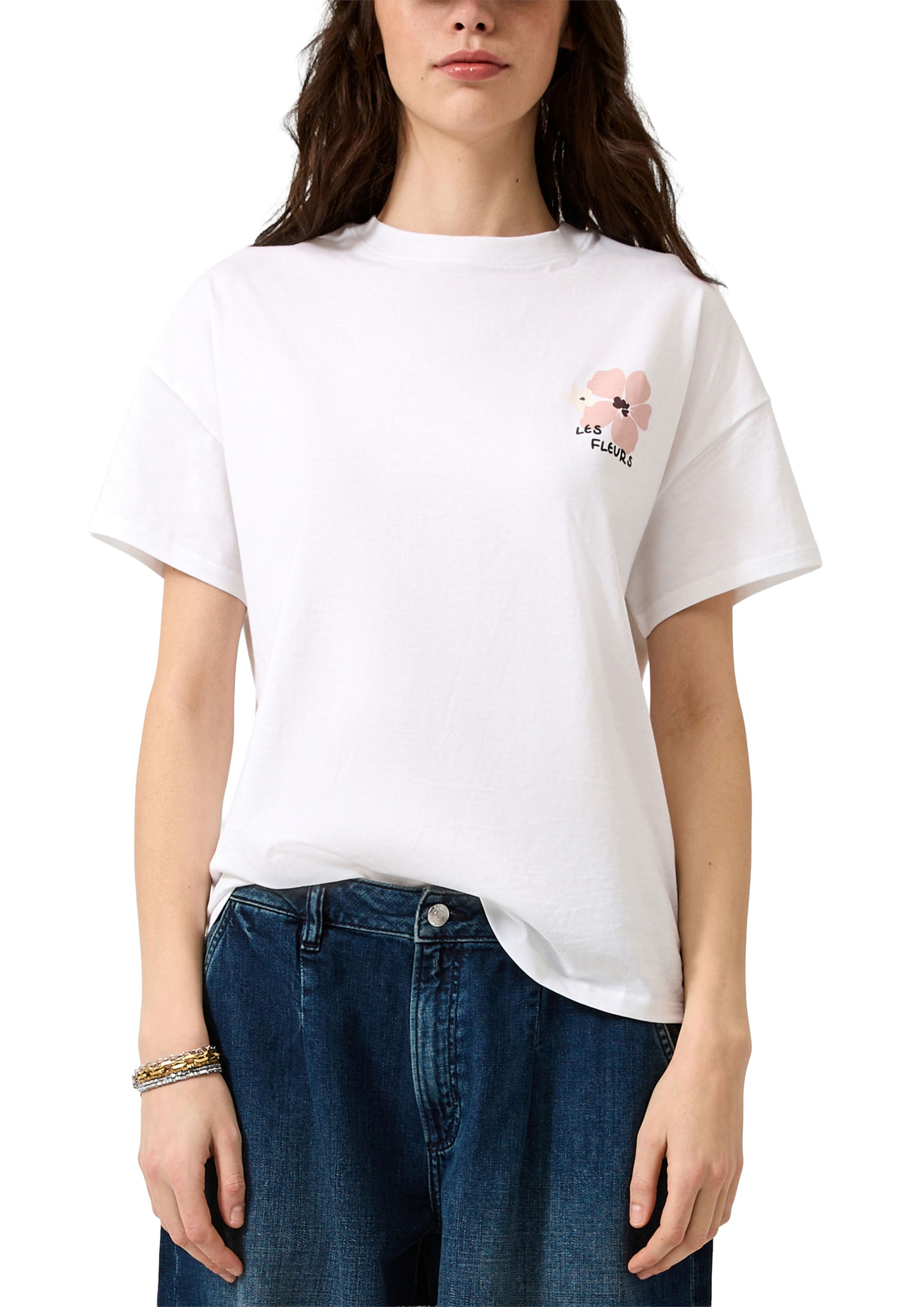 QS T-Shirt in Weiß