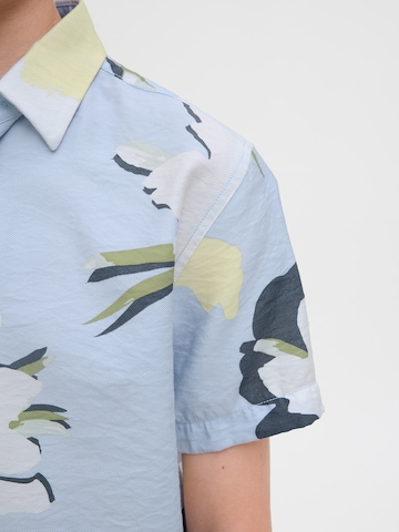 Jack & Jones Junior Классический крой Рубашка в Синий