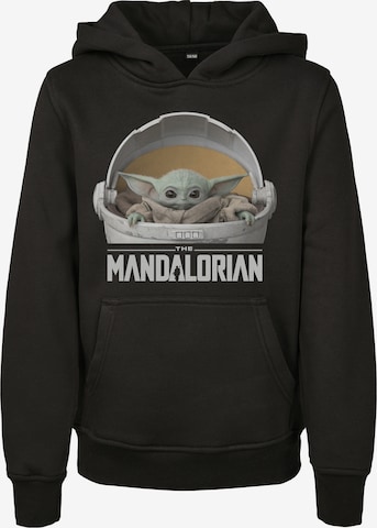 Mister Tee Sweatshirt 'The Mandalorian' in Schwarz: front