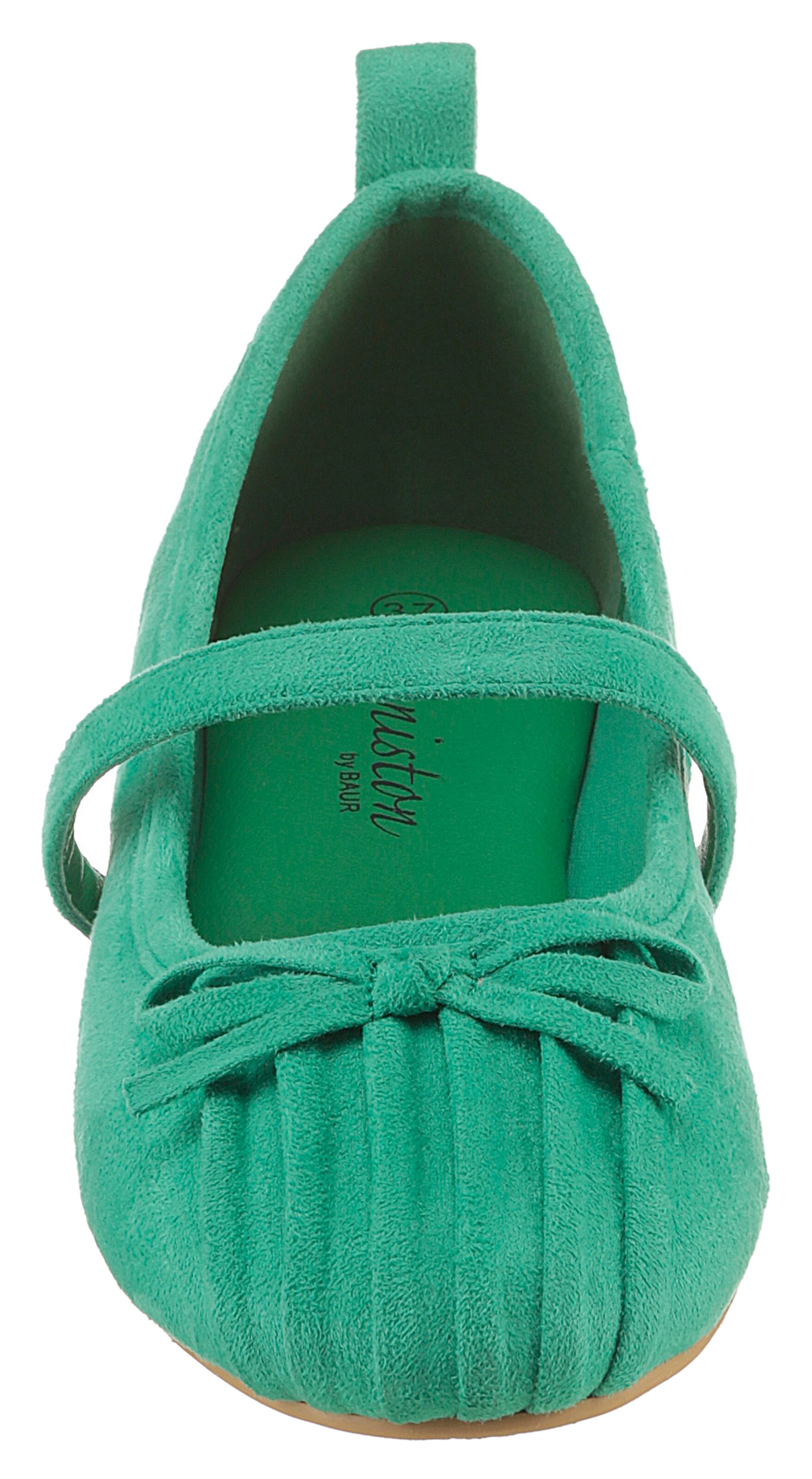 Aniston Ballet Flats with Strap in Green