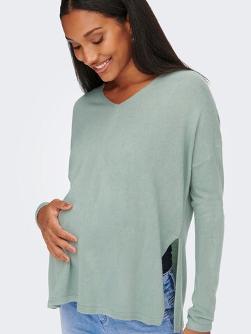 Only Maternity Pullover 'Amalia' in Blau