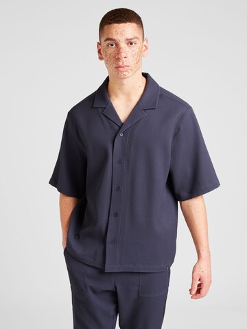 Elias Rumelis - Ajuste confortable Camisa 'FAROLD' en azul: frente