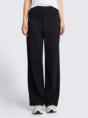 TOM TAILOR DENIM Wide Leg Hose in Schwarz: Vorderseite