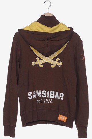SANSIBAR Sweatshirt & Zip-Up Hoodie in M in Brown