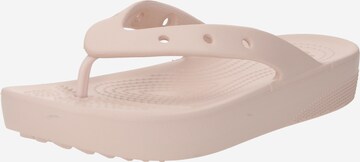 Flip-flops de la Crocs pe roz: față