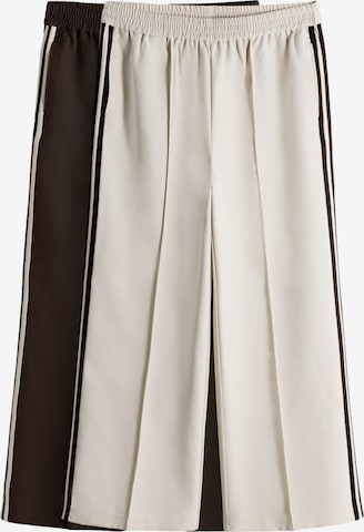 The SetWide Leg/ Široke nogavice Hlače - smeđa boja: prednji dio