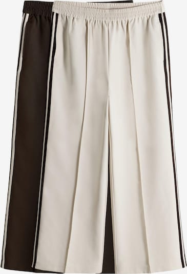 Kelnės iš The Set, spalva – šokolado spalva / balta, Prekių apžvalga