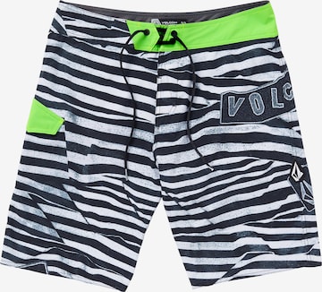 Volcom Swimming Trunks 'LIDO PRINT MOD 20 ' in Green: front