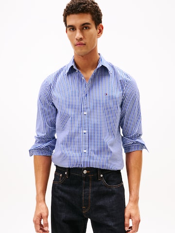 mėlyna TOMMY HILFIGER Standartinis modelis Marškiniai: priekis