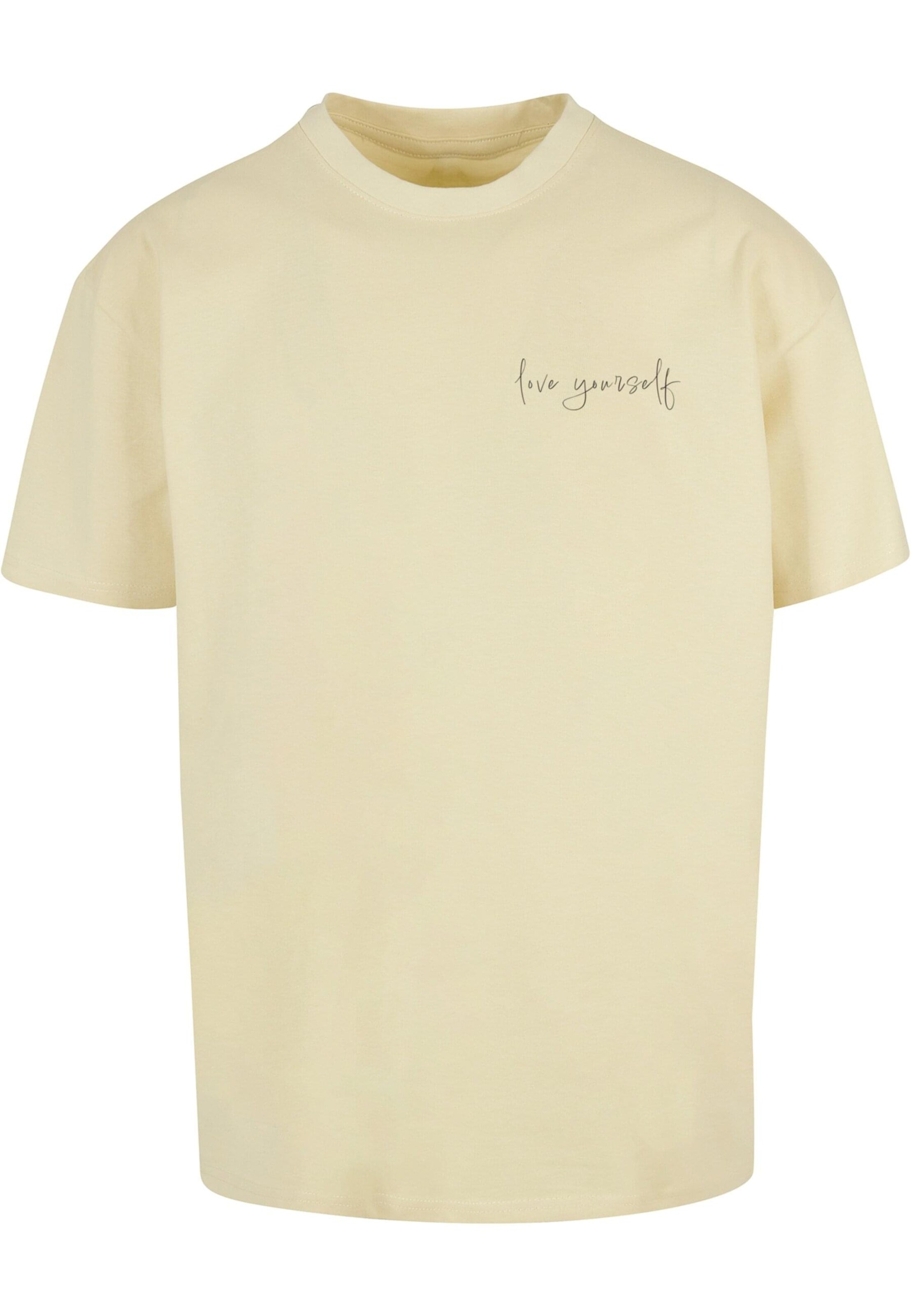 Merchcode Shirt 'Love Yourself' in Yellow: front