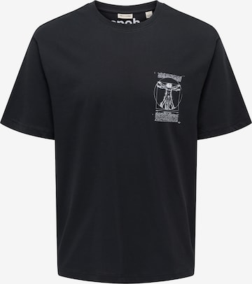Only & Sons - Camisa 'ONSMONALISA' em preto: frente