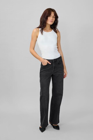 My Essential Wardrobe Wide leg Jeans in Zwart