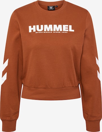 Sweat de sport 'Legacy' Hummel en marron : devant