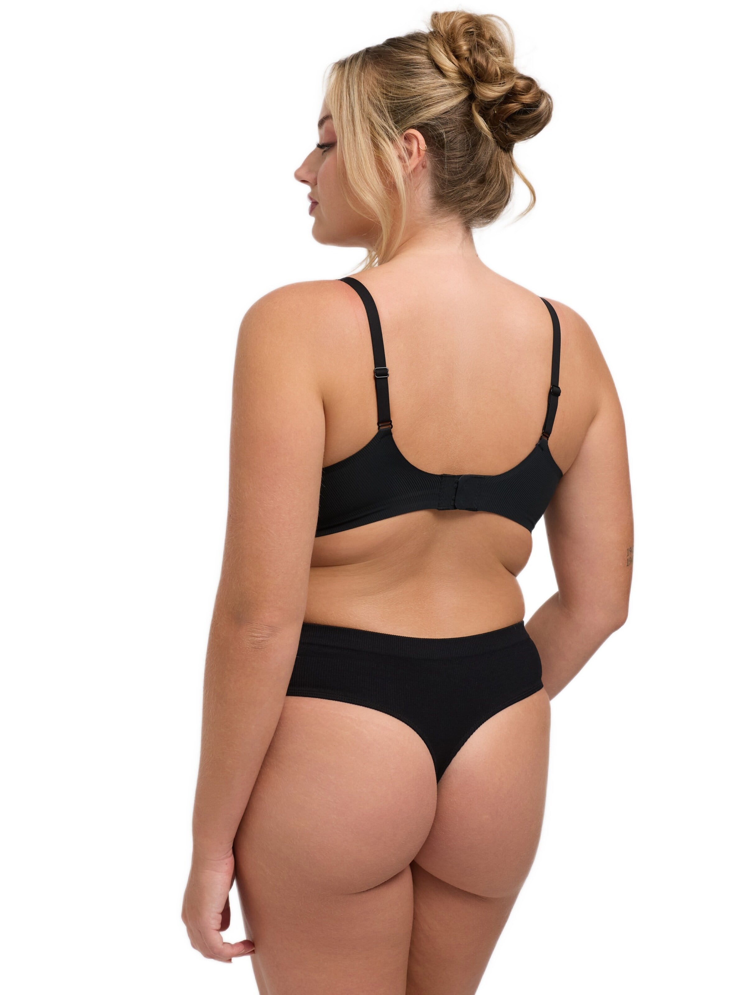 Push-up Reggiseno 'Rib Comfort Push-Up BH' di cfab in nero