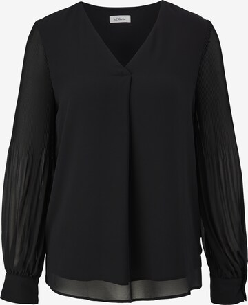 s.Oliver BLACK LABEL - Blusa en negro: frente