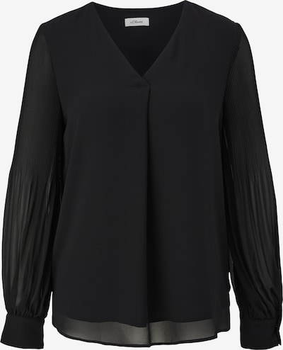 s.Oliver BLACK LABEL Bluse in schwarz, Produktansicht