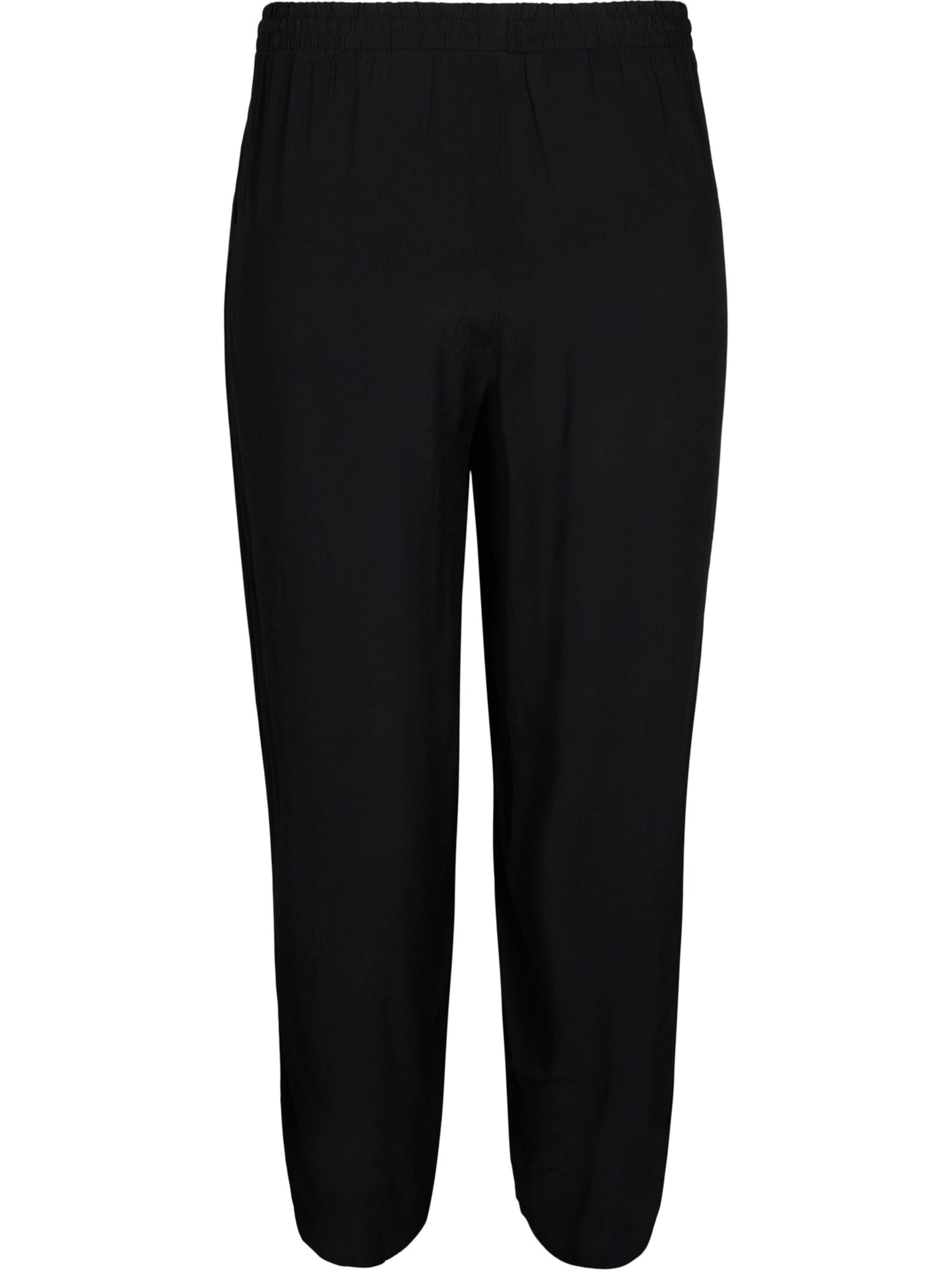 Zizzi Loosefit Παντελόνι 'BELLA' σε μαύρο