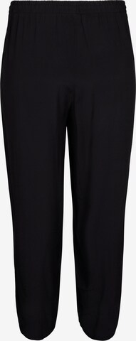Zizzi Lużny krój Spodnie 'BELLA' w kolorze czarny