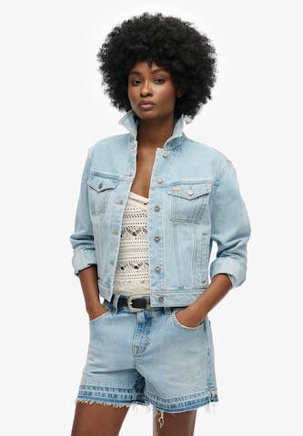 Veste mi-saison Superdry en bleu : devant