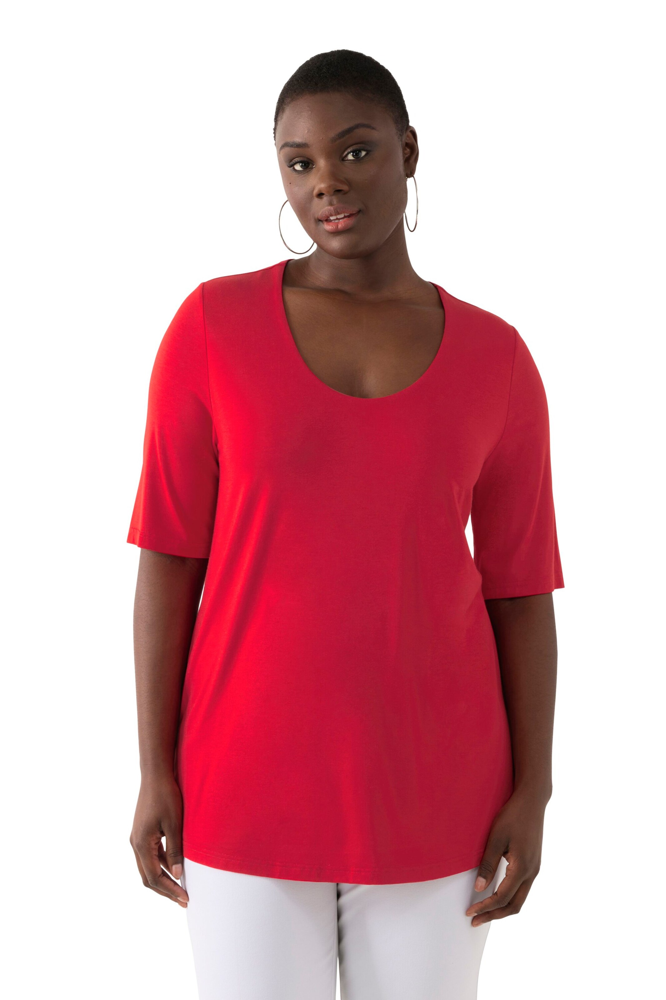 Ulla Popken Shirt in Red: front