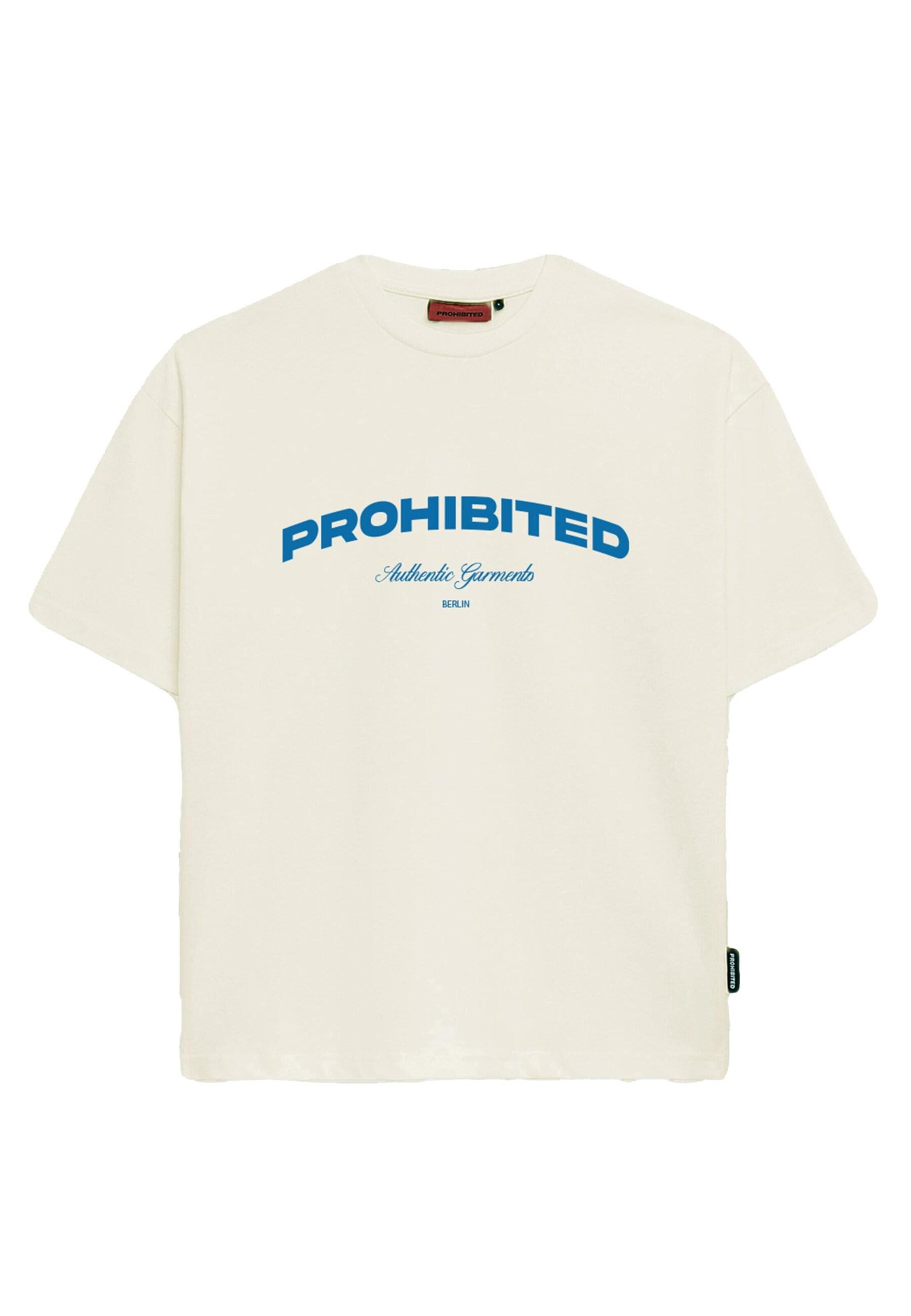 Prohibited Shirt 'Prohibited Authentic' in Beige: front