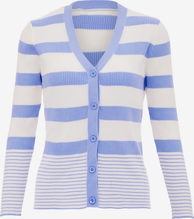 SANIKA Cardigan i lilla / hvid, Produktvisning