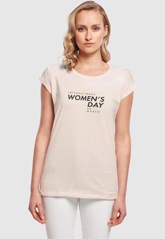 Merchcode Shirt 'WD - International Women's Day 3' in Roze: voorkant