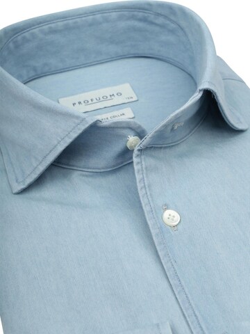 Profuomo Slim fit Button Up Shirt in Blue
