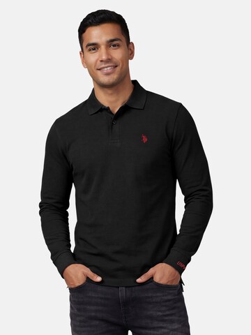 U.S. POLO ASSN. Shirt in Black: front