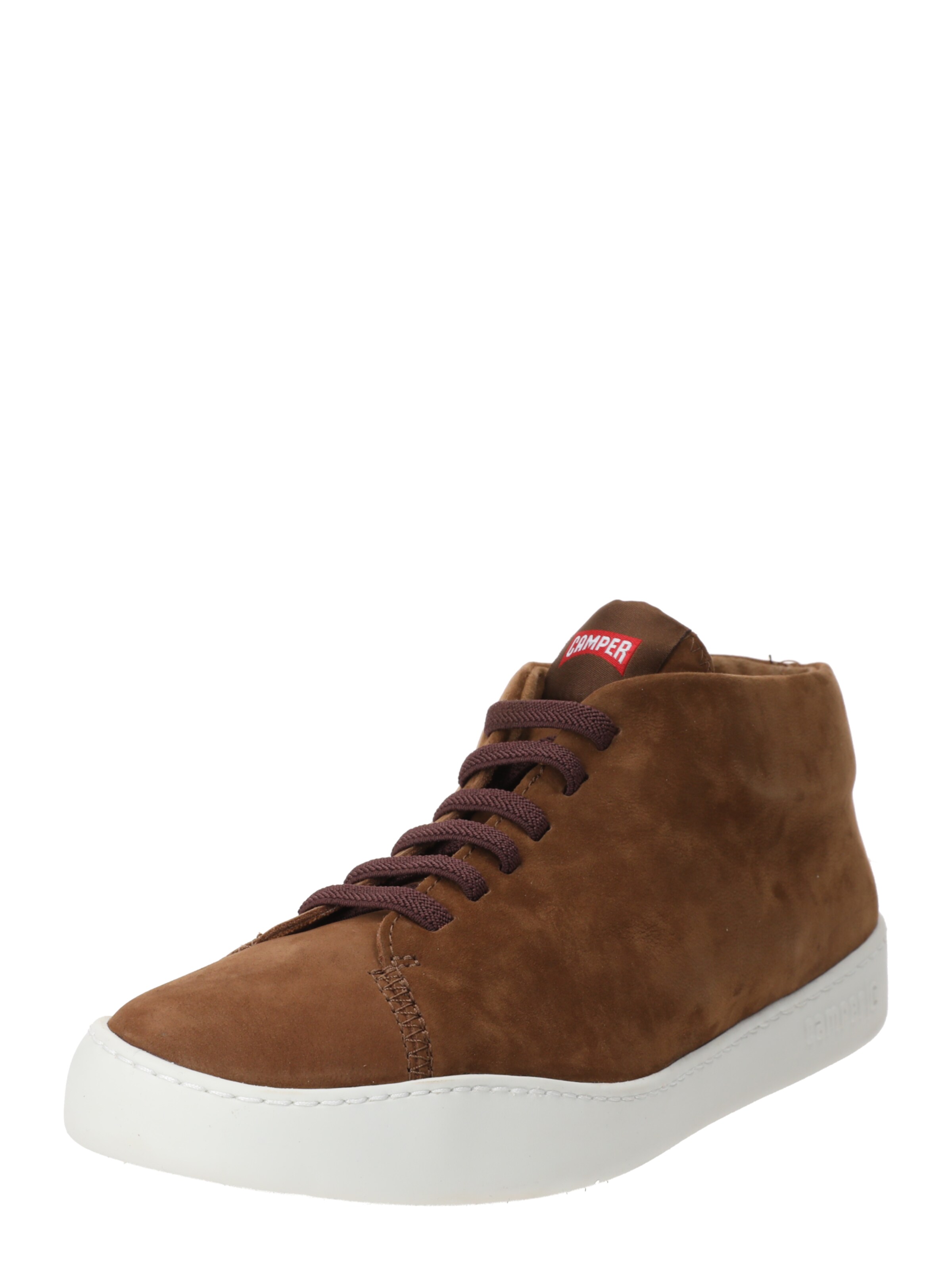 Baskets hautes 'Peu Touring' CAMPER en marron : devant