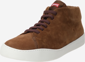 CAMPER High-Top Sneakers 'Peu Touring' in Brown: front