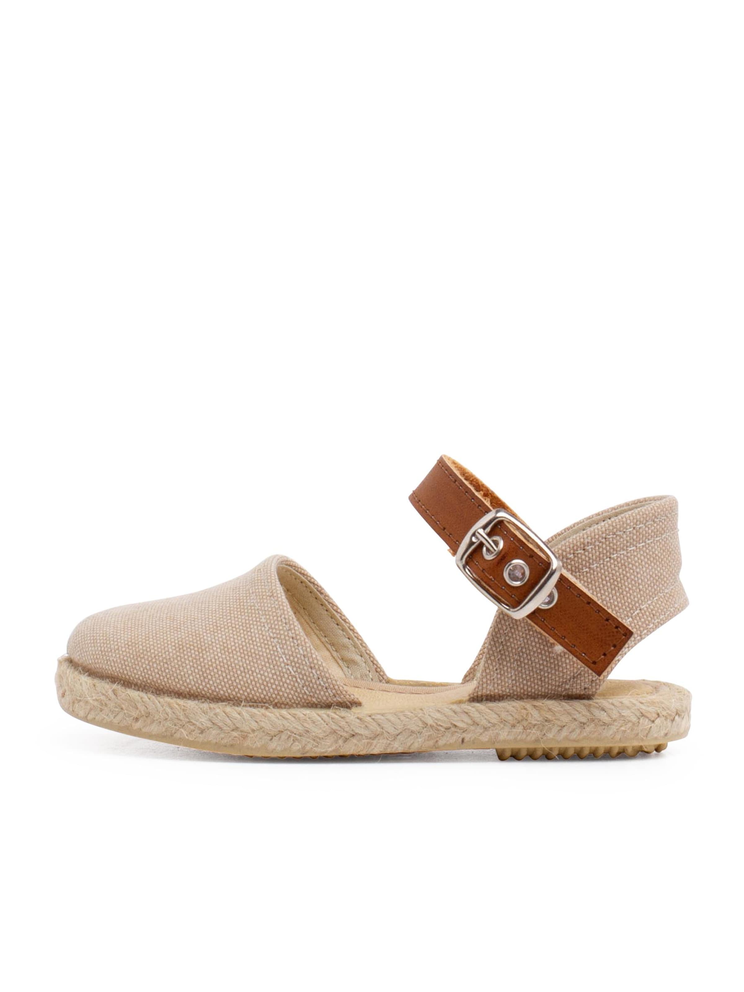 Sandales Pisamonas en beige : devant