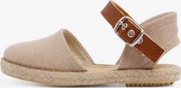 Sandales Pisamonas en beige : devant