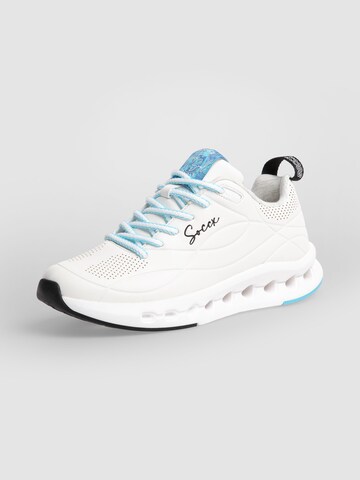 Soccx Sneaker mit Linienprägung in Weiß