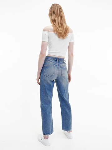 Calvin Klein Jeans regular Μπλουζάκι σε λευκό