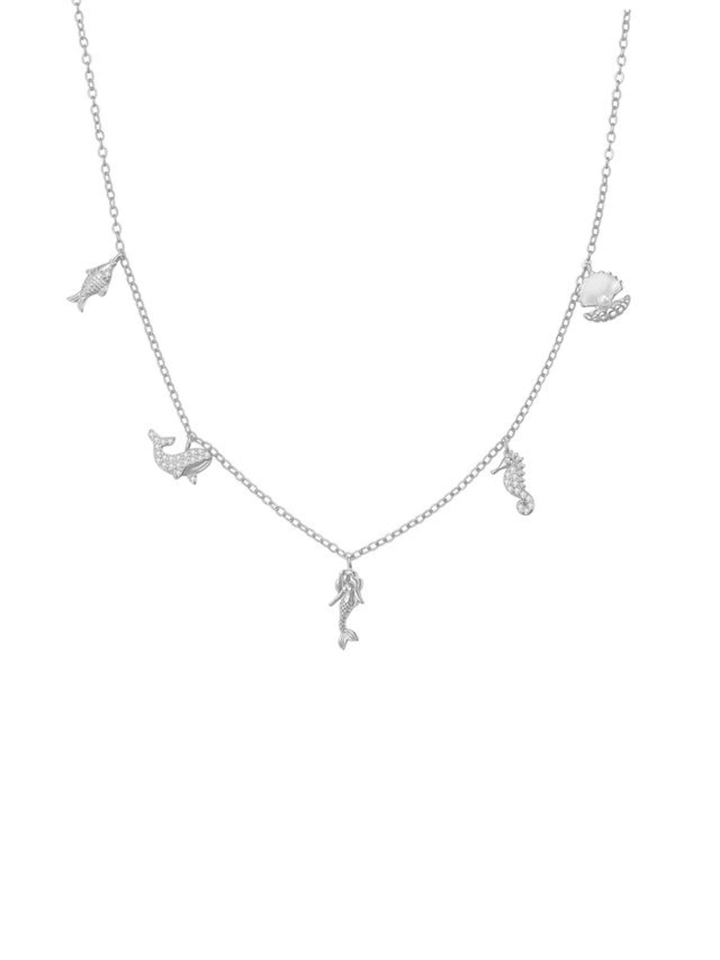 Hey Happiness Ketting 'Ocean Charms' in Zilver