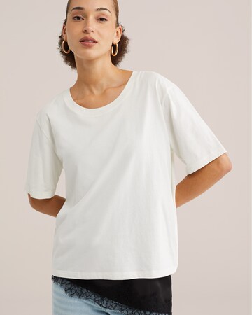 WE Fashion - Camiseta en blanco: frente