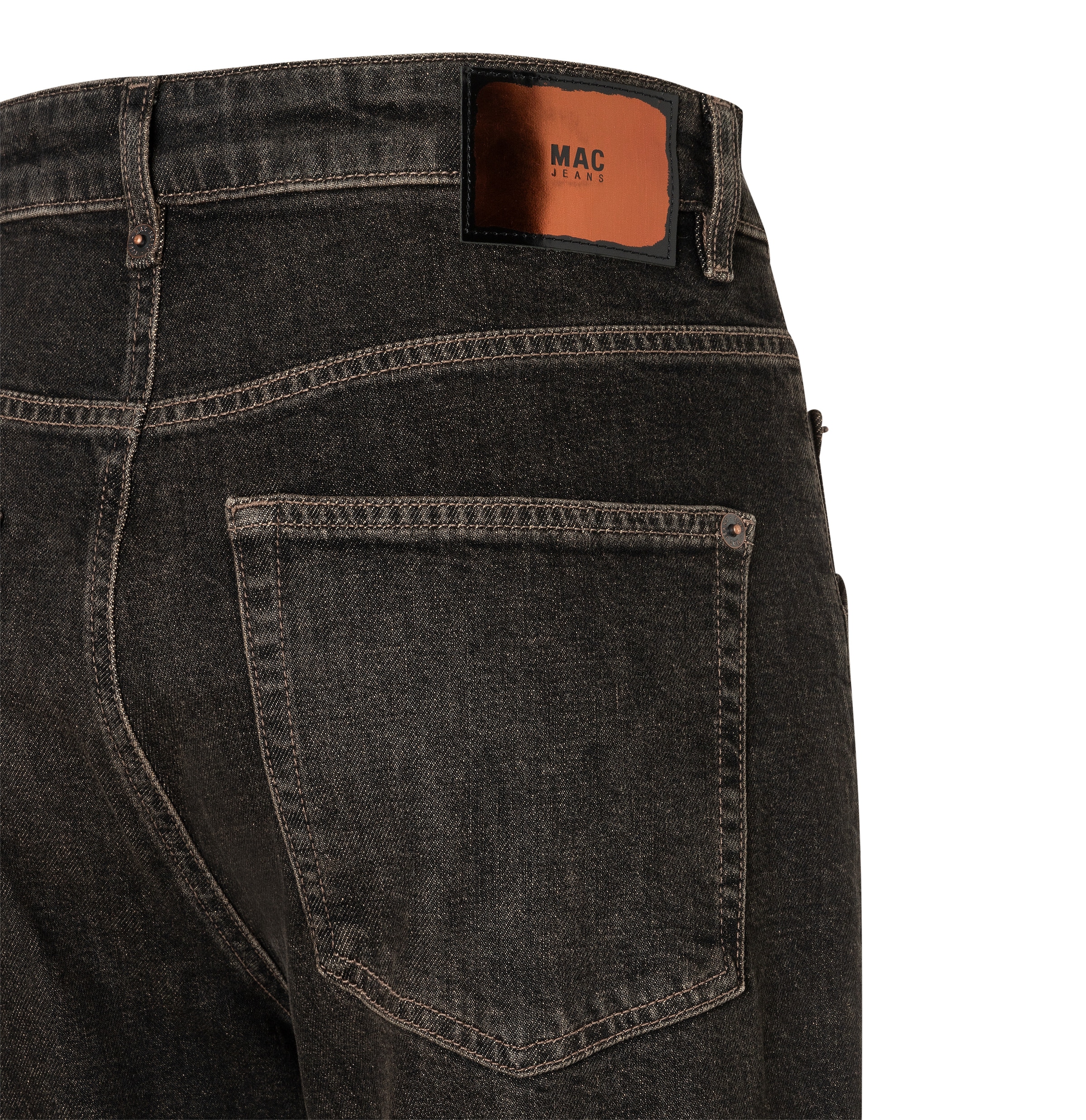 MAC Baggy Jeans in Braun