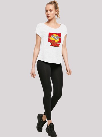 T-shirt 'Tom And Jerry Chase Scene' F4NT4STIC en blanc