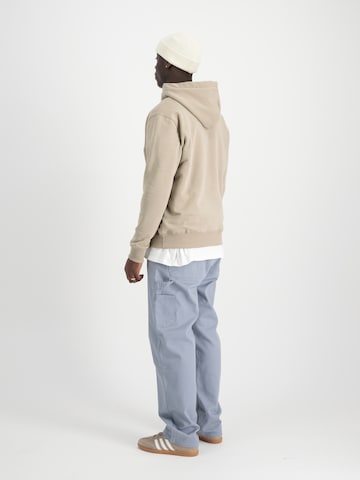 Felpa ' Basic Hoody Carbon' di ALPHA INDUSTRIES in beige