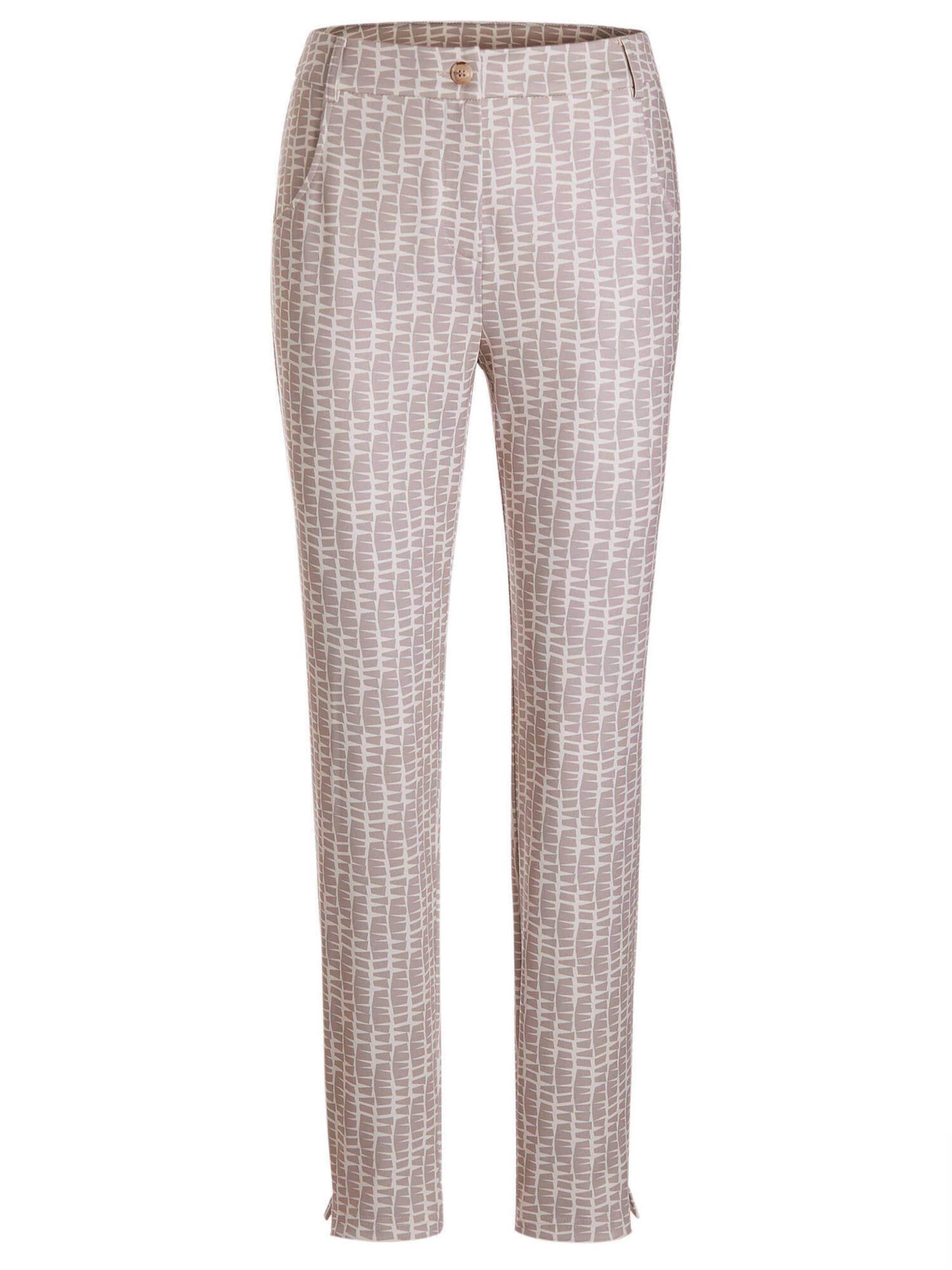 Goldner Slimfit Broek 'BELLA' in Grijs: voorkant