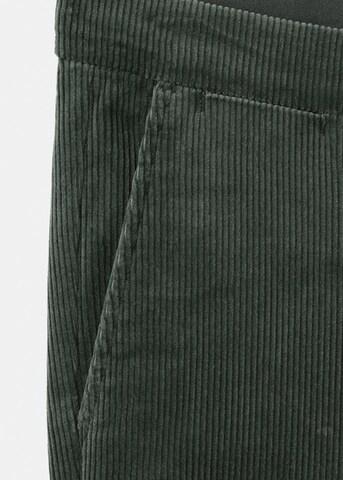 MANGO MAN Slim fit Pants 'Berdam' in Green