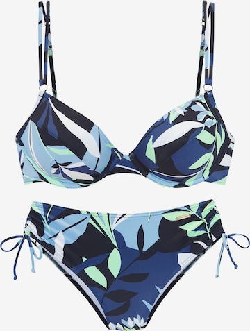 SUNSEEKER Bikini värissä sininen: etupuoli