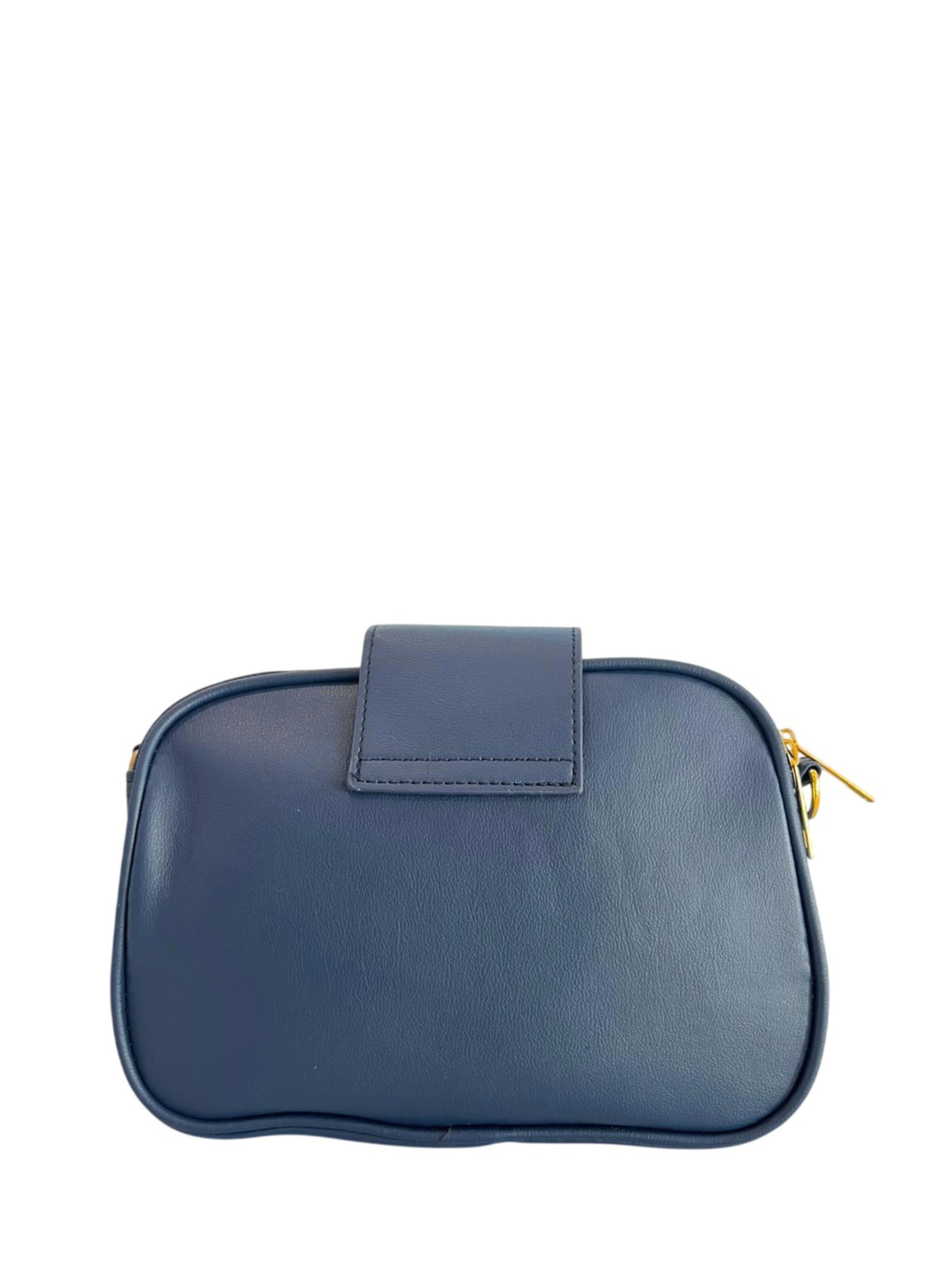Borsa a spalla 'Borsa a Mano Donna Ecopelle Vegan - Chiusura Zip e Tracolla' di Baldinini Trend in blu