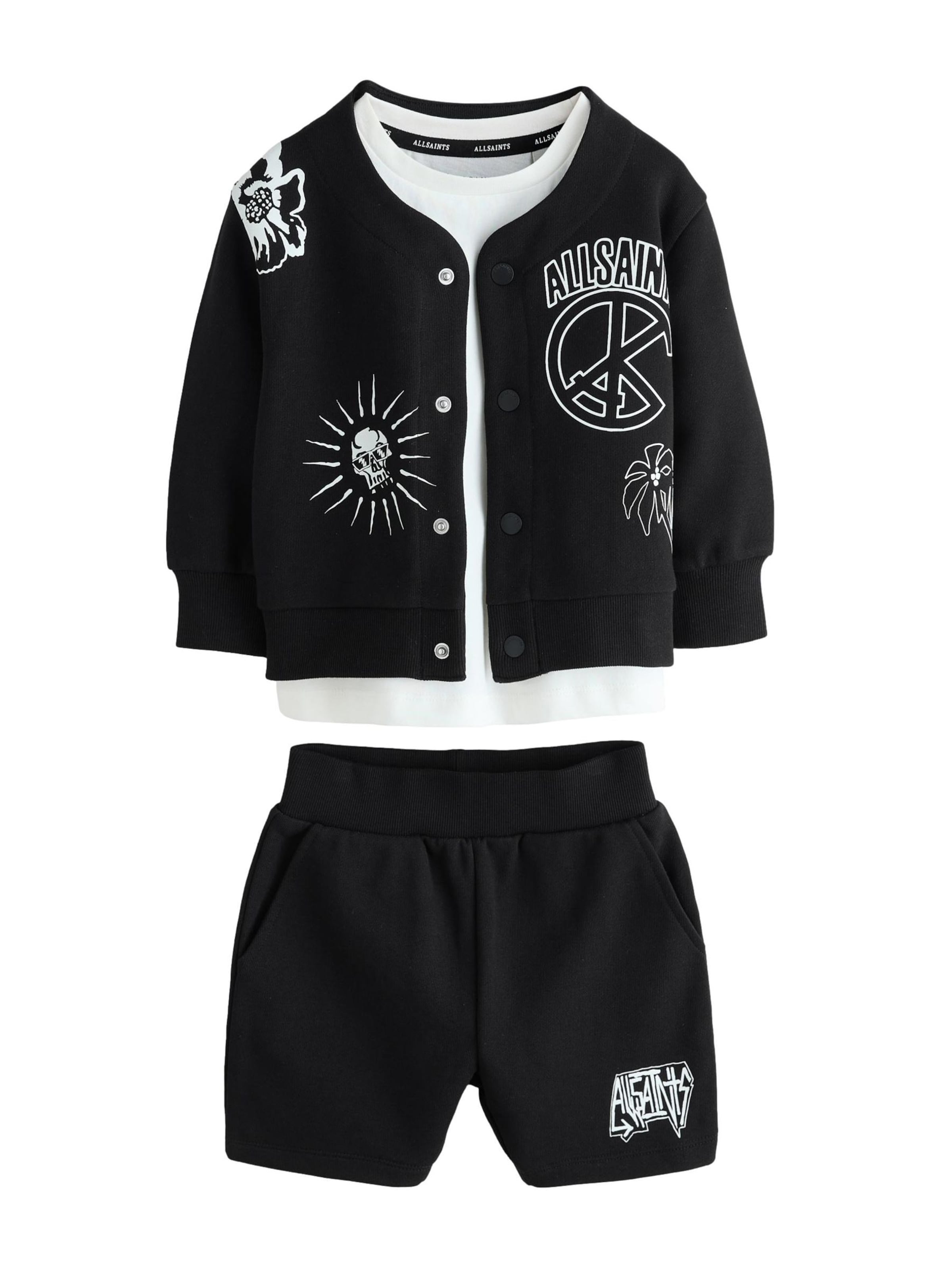 smALLSAINTS Setti värissä musta: etupuoli