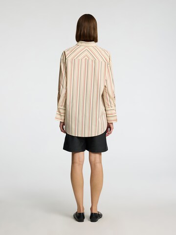 Chemisier 'SLFDAN' SELECTED FEMME en beige